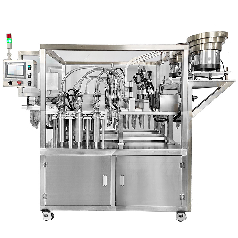 Automatic stand up pouch filling and sealing machine Automatic stand up pouch filling and sealing machine