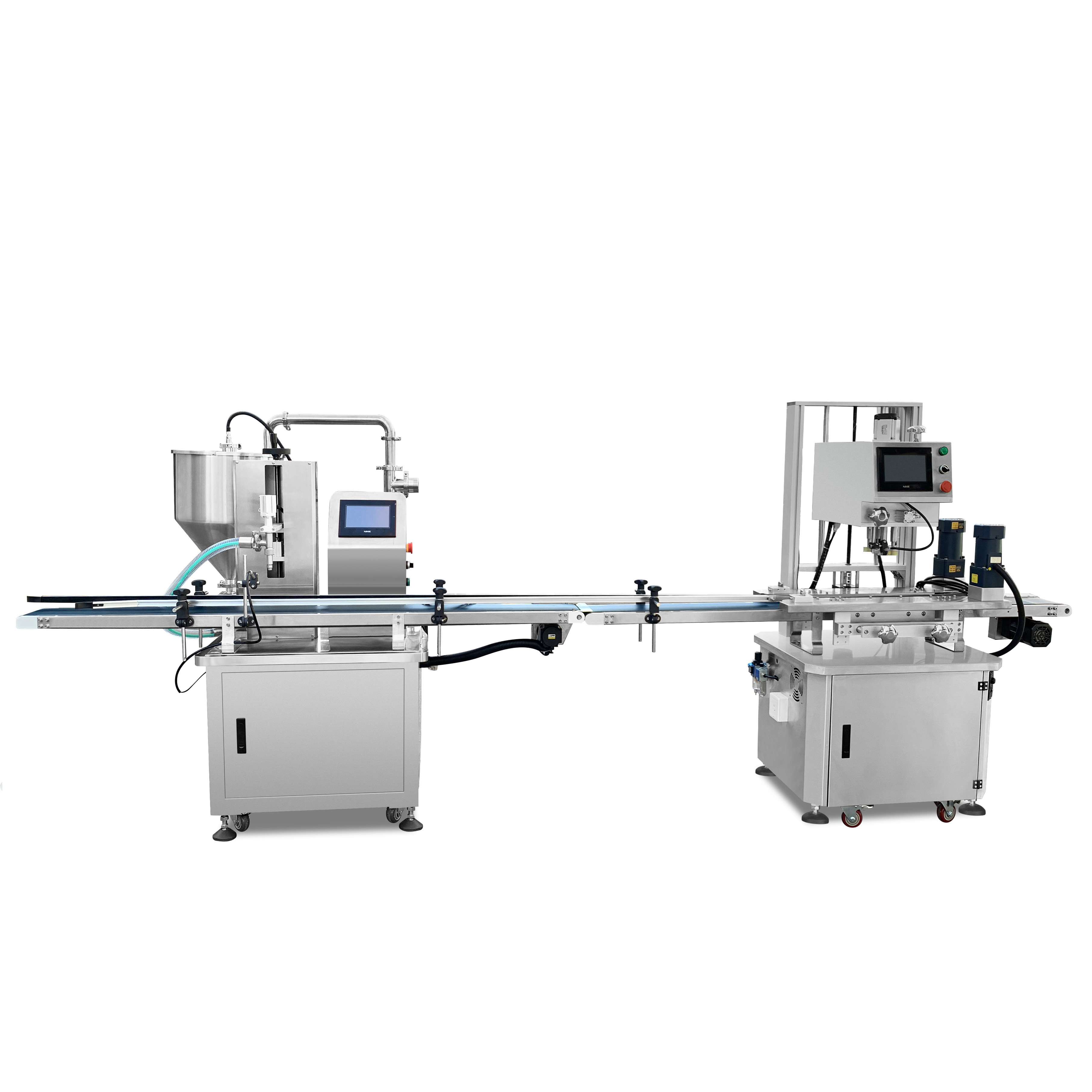 Automatic bottles filling capping machine for liquid and cream Automatic bottles filling capping machine for liquid and cream